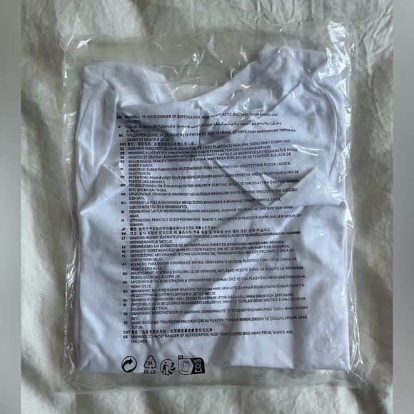 NWT H&M Kids White Cotton T-shirt - Picture 6 of 6